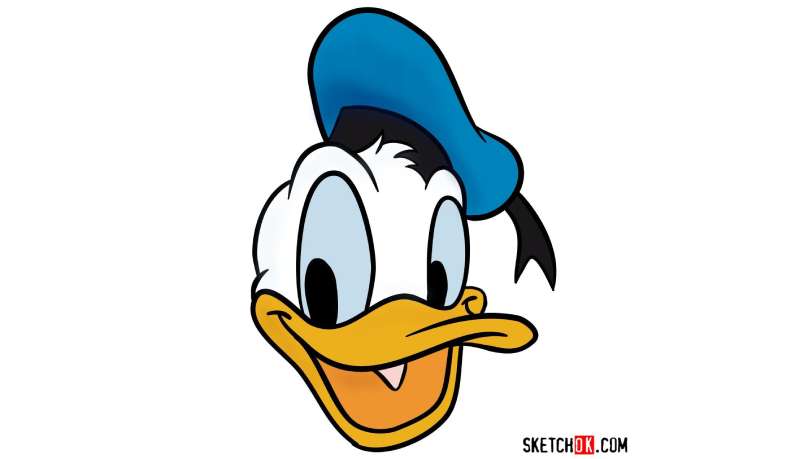 How-To-Draw-Donald-Ducks-Face-1 How To Draw Donald Duck Right Now