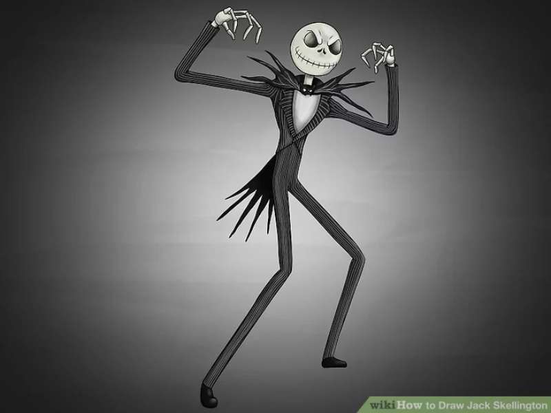 How-To-Draw-Jack-Skellington-%E2%80%93-2-Methods How To Draw Jack Skellington: 21 Easy Tutorials