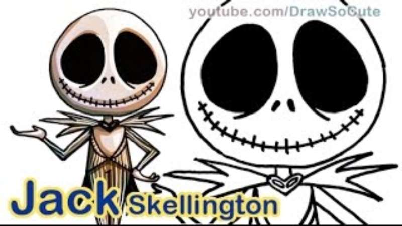 How-To-Draw-Jack-Skellington-Pumpkin-King-Easy-1 How To Draw Jack Skellington: 21 Easy Tutorials