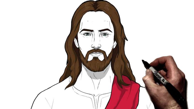 How-To-Draw-Jesus-Christ-Step-By-Step-1 How To Draw Jesus Quickly And Easily