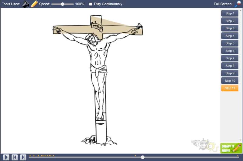How-To-Draw-Jesus-On-The-Cross-%E2%80%93-11-Steps-1 How To Draw Jesus Quickly And Easily
