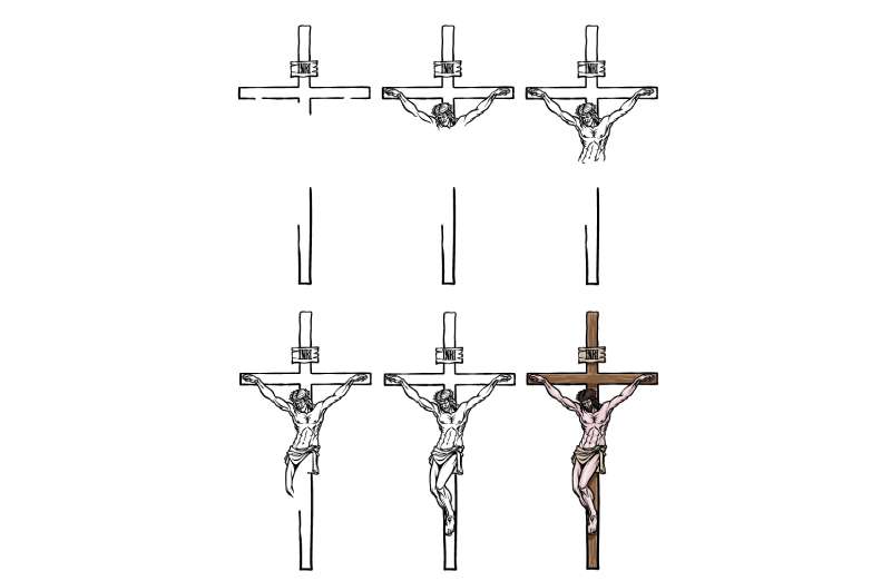 How-To-Draw-Jesus-On-The-Cross-%E2%80%93-A-Step-By-Step-Guide-1 How To Draw Jesus Quickly And Easily