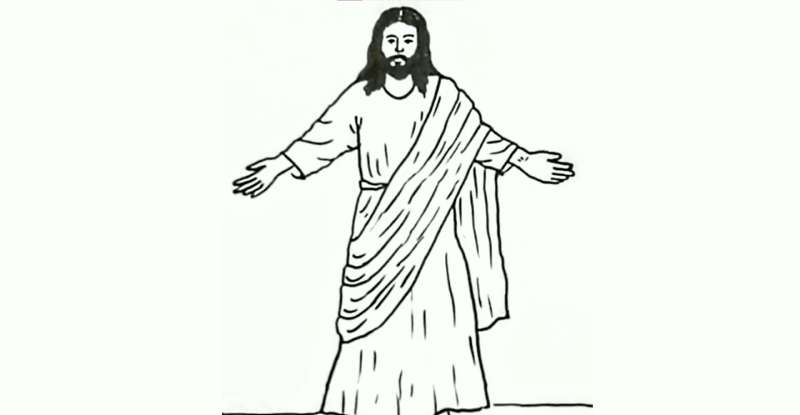 How-To-Draw-Jesus-Step-By-Step-2-1 How To Draw Jesus Quickly And Easily