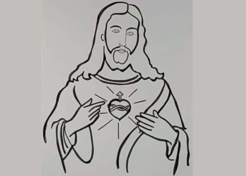 How-To-Draw-Jesus-Step-By-Step-Slowly-1 How To Draw Jesus Quickly And Easily