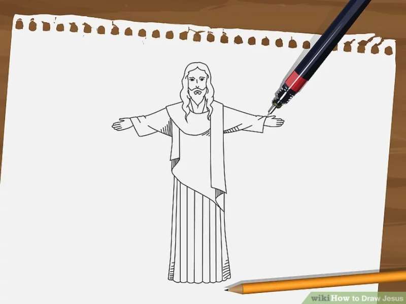 How-To-Draw-Jesus How To Draw Jesus Quickly And Easily