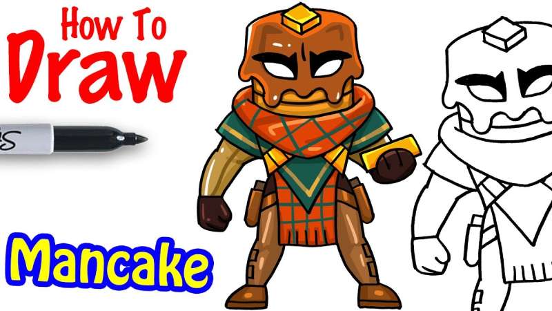 How-To-Draw-Mancake-Fortnite-1 How To Draw Fortnite Characters: 26 Tutorials