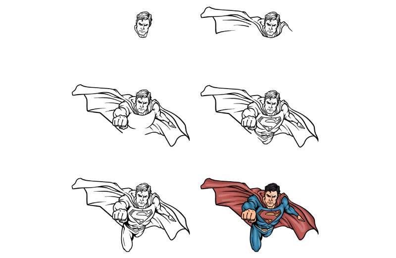 How-To-Draw-Superman-%E2%80%93-A-Step-by-Step-Guide-1 How To Draw Superman: 17 Quick Tutorials