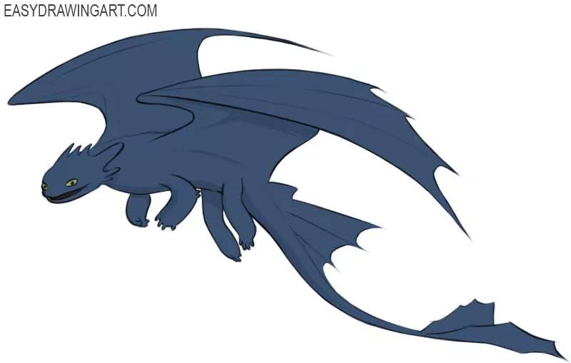 How-To-Draw-Toothless-%E2%80%93-14-Steps-1 How To Draw Toothless In A Few Steps