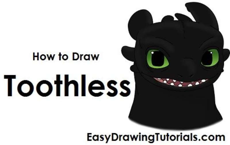 How-To-Draw-Toothless-%E2%80%93-20-Steps-1 How To Draw Toothless In A Few Steps