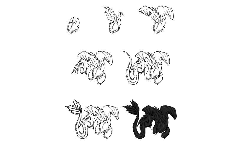 How-To-Draw-Toothless-%E2%80%93-A-Step-By-Step-Guide-1 How To Draw Toothless In A Few Steps