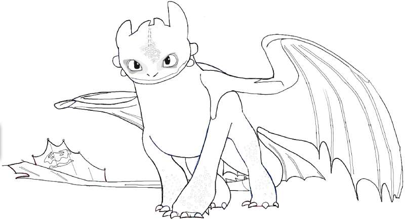 How-To-Draw-Toothless-From-How-To-Train-Your-Dragon-2-In-Easy-Steps-Tutorial-1 How To Draw Toothless In A Few Steps