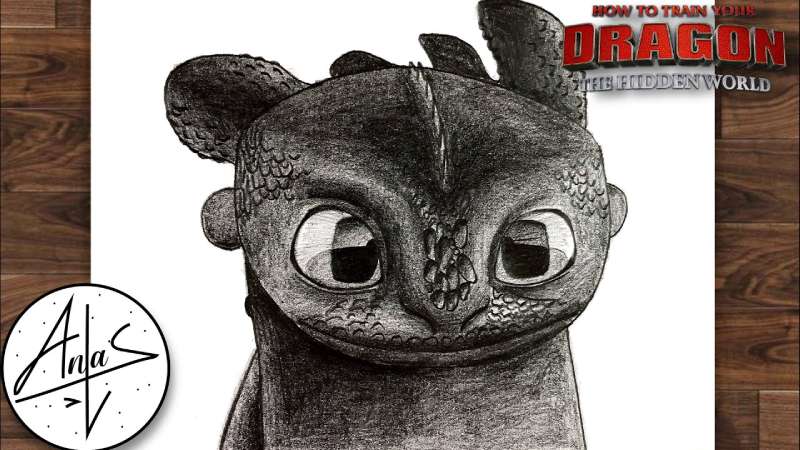 How-To-Draw-Toothless-How-To-Train-Your-Dragon-1 How To Draw Toothless In A Few Steps