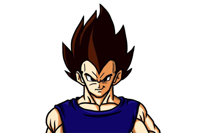 Easy-To-Draw-Vegeta-In-Dragon-Ball-Z-%E2%80%93-7-Steps How To Draw Vegeta: 21 Awesome Tuts