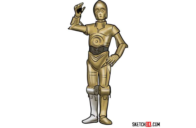 HOW-TO-DRAW-C3PO-1 How To Draw Star Wars Characters