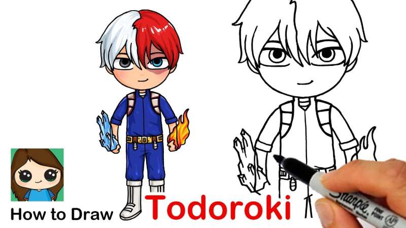 How-To-Draw-Anime-Shoto-Todoroki-My-Hero-Academia-1 How To Draw Todoroki: 22 Tutorials To Help You