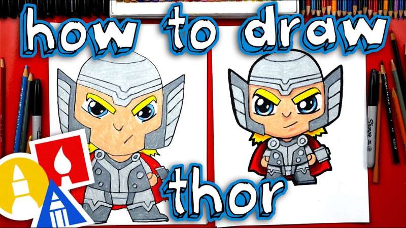How-To-Draw-Cartoon-Thor-1 How To Draw Thor Like An Artist