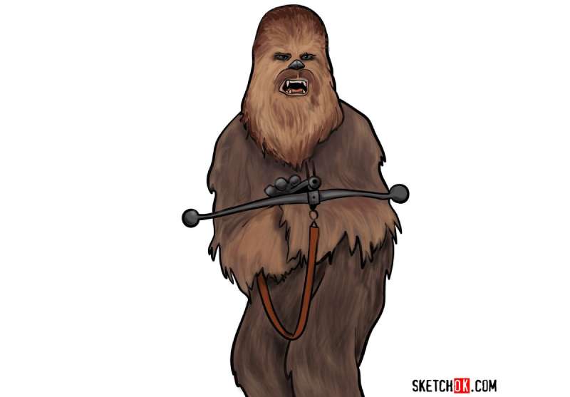 How-To-Draw-Chewbacca-1 How To Draw Star Wars Characters