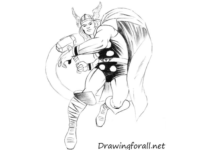 How-To-Draw-Classic-Thor-1 How To Draw Thor Like An Artist