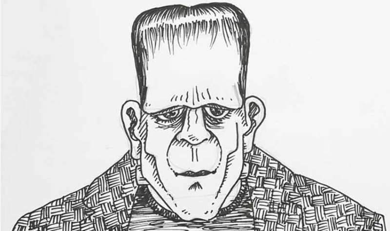 How-To-Draw-Frankenstein-5-1 How To Draw Frankenstein’s Monster: 19 Tutorials