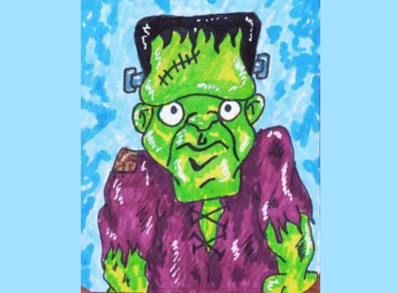 How-To-Draw-Frankenstein-Easy-Step-By-Step-1 How To Draw Frankenstein’s Monster: 19 Tutorials