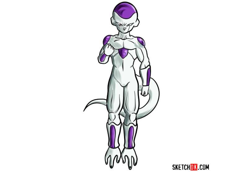 How-To-Draw-Frieza-Dragon-Ball-Anime-1 How To Draw Dragon Ball Z Characters
