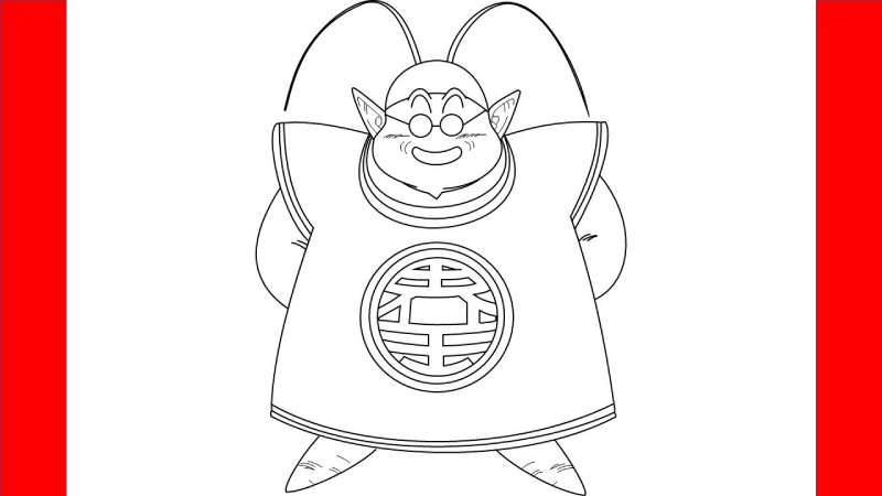 How-To-Draw-King-Kai-From-Dragon-Ball-Step-By-Step-1-1 How To Draw Dragon Ball Z Characters