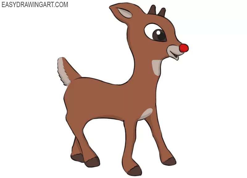 How-To-Draw-Rudolph-%E2%80%93-13-Steps-1 How To Draw Rudolph: Quick Tutorials To Follow