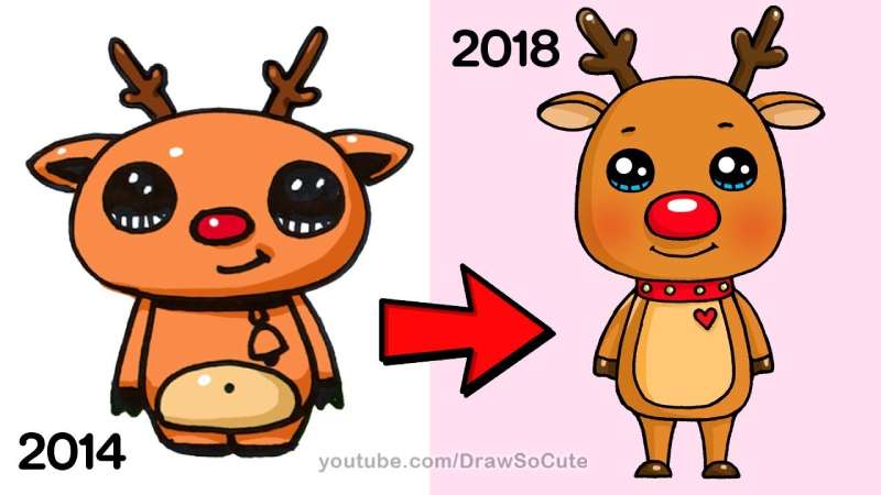 How-To-Draw-Rudolph-Easy-1 How To Draw Rudolph: Quick Tutorials To Follow