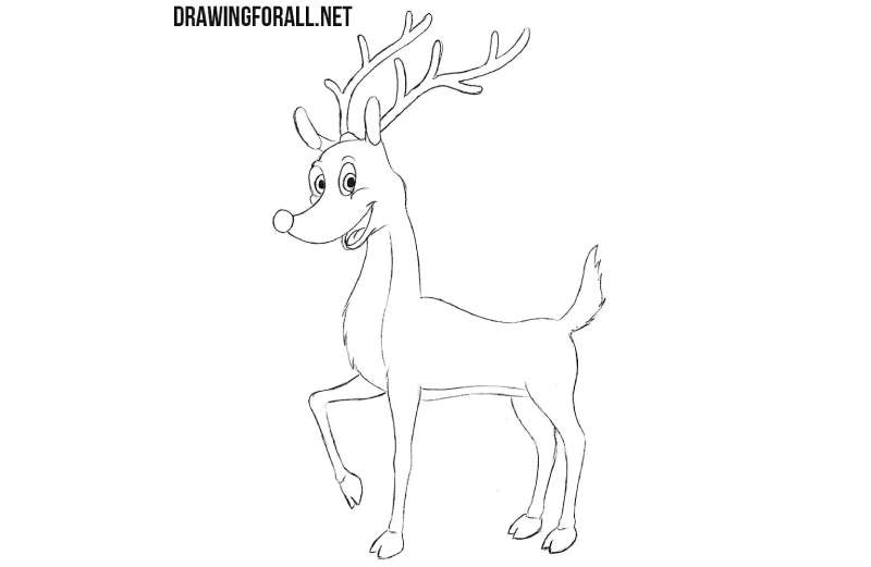 How-To-Draw-Rudolph-The-Red-Nosed-Reindeer-of-Santa-Claus-1 How To Draw Rudolph: Quick Tutorials To Follow