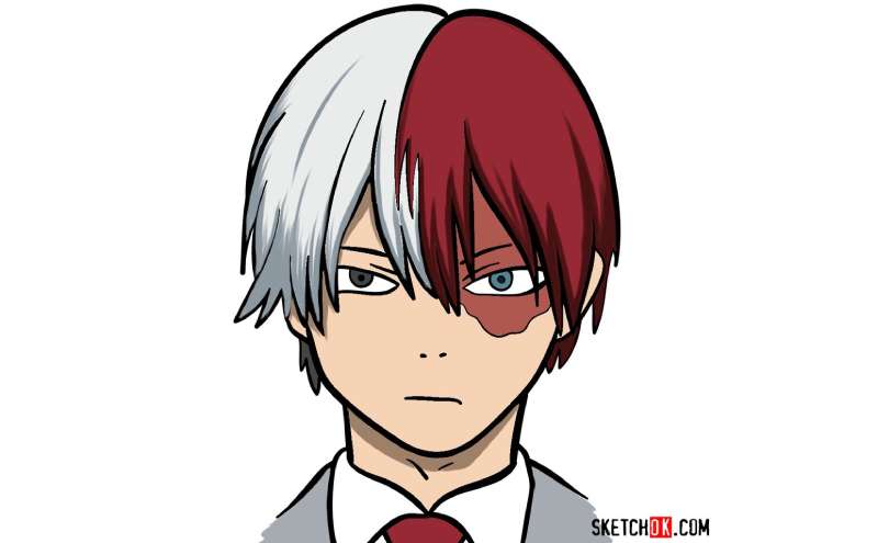 How-To-Draw-Shotos-Face-1 How To Draw Todoroki: 22 Tutorials To Help You