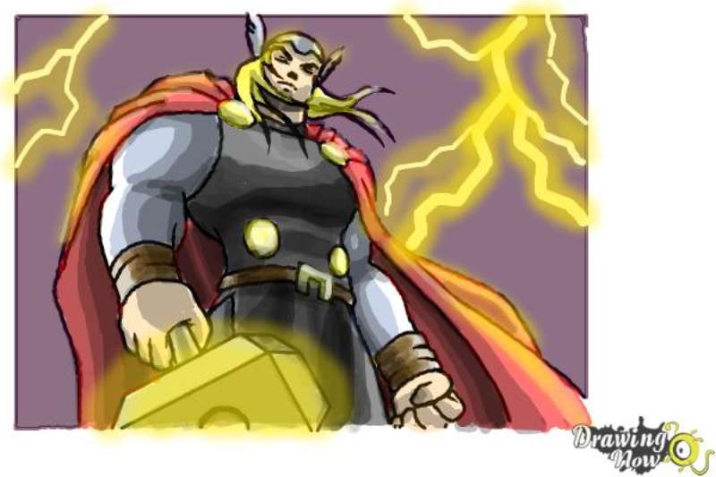 How-To-Draw-Thor-%E2%80%93-9-Steps-1 How To Draw Thor Like An Artist