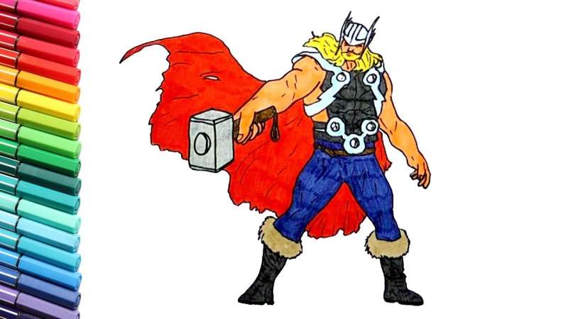 How-To-Draw-Thor-%E2%80%93-Marvel-Avengers-Superheroes-For-Children-1 How To Draw Thor Like An Artist