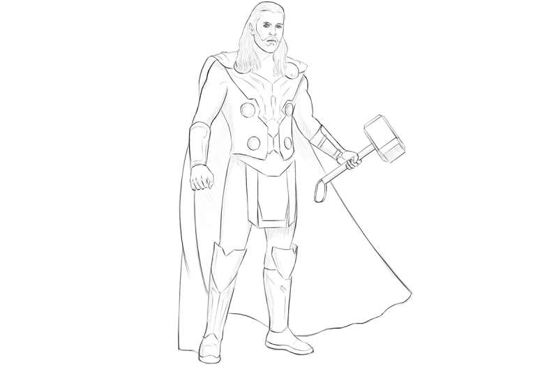 How-To-Draw-Thor-From-Avengers-1 How To Draw Thor Like An Artist