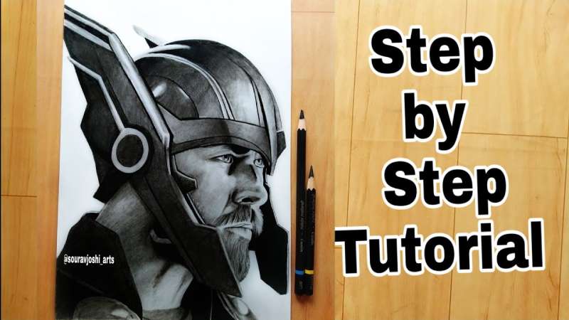 How-To-Draw-Thor-Step-By-Step-1-1 How To Draw Thor Like An Artist