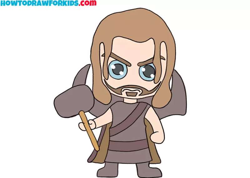 How-To-Draw-Thor-Step-By-Step-1 How To Draw Thor Like An Artist