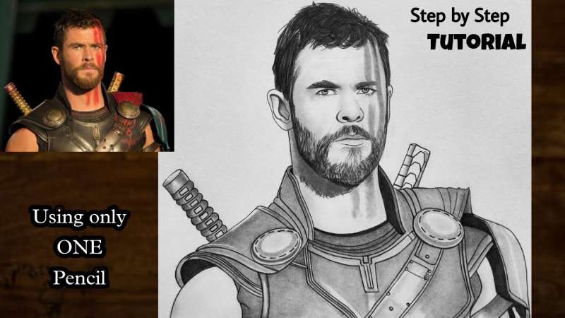 How-To-Draw-Thor-Step-By-Step-Thor-Ragnarok-Drawing-Tutorial-1 How To Draw Thor Like An Artist
