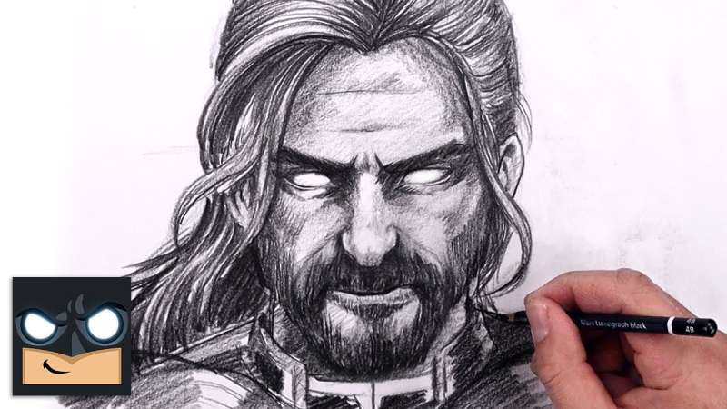 How-To-Draw-Thor-With-Pencil-1 How To Draw Thor Like An Artist