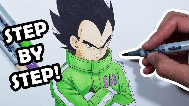 How-To-Draw-VEGETA-Step-By-Step-Tutorial-New-Outfit-1 How To Draw Vegeta: 21 Awesome Tuts