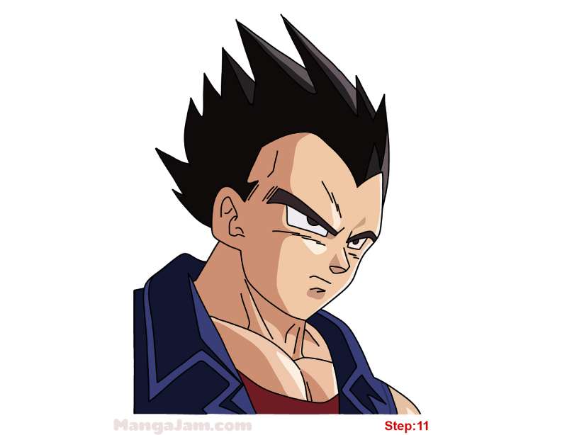 How-To-Draw-Vegeta-From-Dragon-Ball-1 How To Draw Vegeta: 21 Awesome Tuts