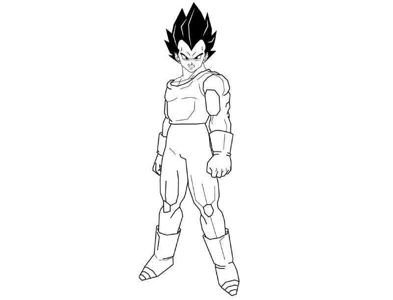 How-To-Draw-Vegeta-From-Dragon-Ball-Z-1 How To Draw Vegeta: 21 Awesome Tuts