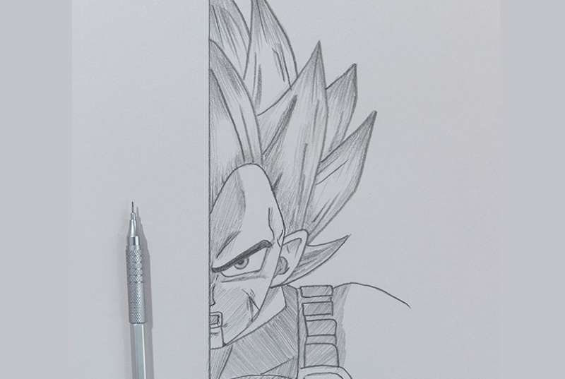 How-To-Draw-Vegeta-Step-By-Step-1 How To Draw Vegeta: 21 Awesome Tuts