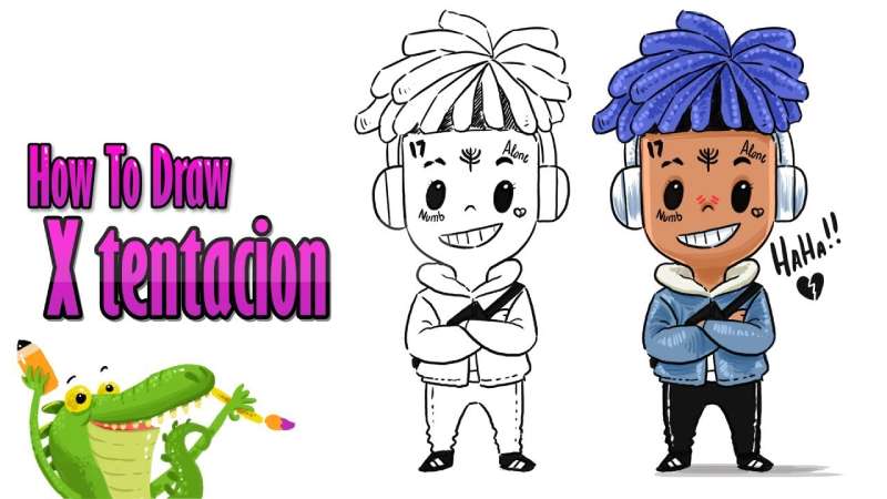 How-To-Draw-XXXtentacion-Cartoon-1 How To Draw XXXtentacion Right Now