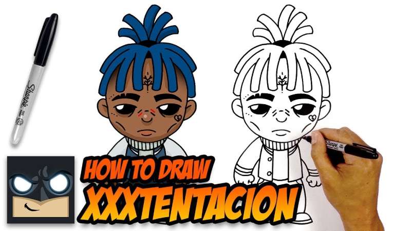How-To-Draw-XXXtentacion-Cartooning-Club-Tutorial-1 How To Draw XXXtentacion Right Now