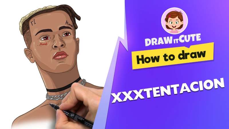 How-To-Draw-XXXtentacion-Tutorial-With-Draw-It-Cute-1 How To Draw XXXtentacion Right Now
