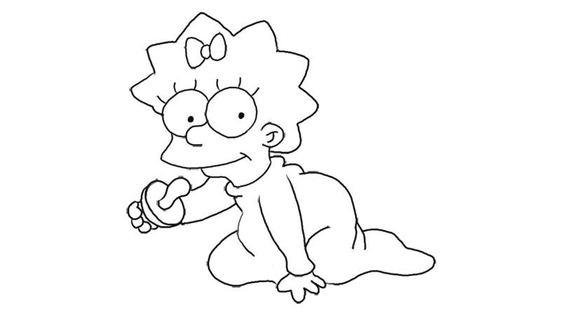 Maggie-Simpson How To Draw The Simpsons Characters