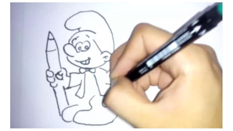 Painter-Smurf How To Draw The Smurfs: 20 Useful Tutorials