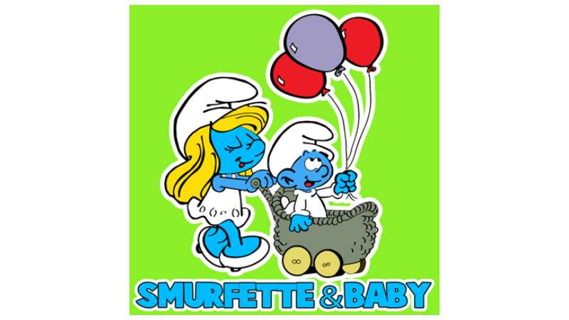Smurfette-and-Baby-Smurf How To Draw The Smurfs: 20 Useful Tutorials