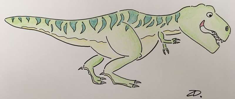 Classic-T.-rex-Drawing-Fun How To Draw A Dinosaur: Tutorials To Learn From