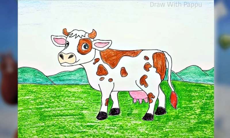 Cow-Creations_-Drawing-for-Newbies How To Draw A Cow: Tutorials To Learn From