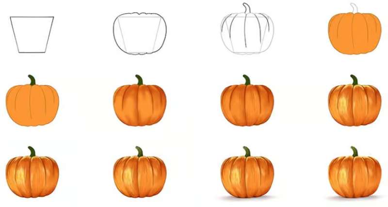Crafting-the-Perfect-Pumpkin-Sketch How To Draw A Pumpkin: Tutorials To Learn From